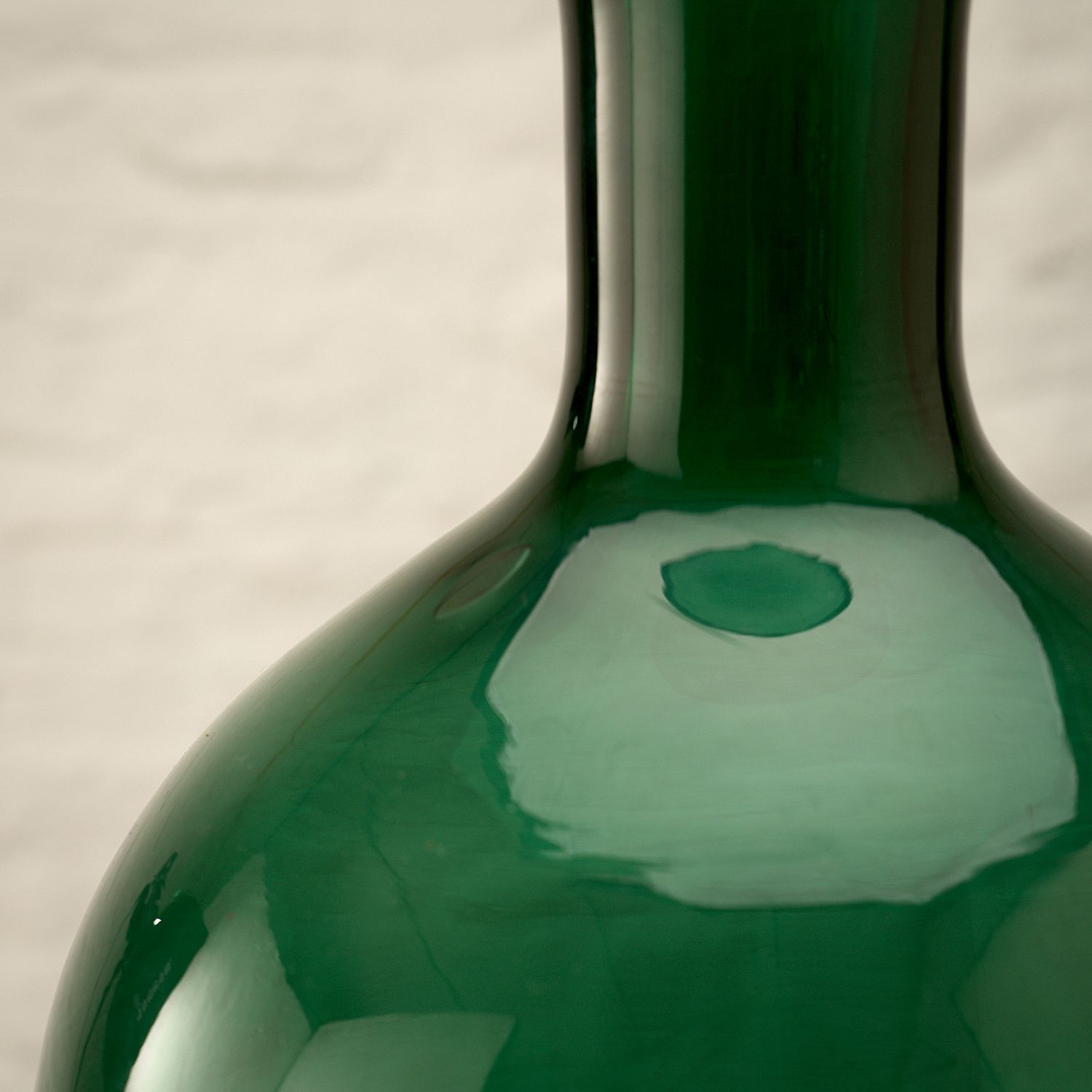 Hand Blown Antique Glass Vase, Denmark, 19th Century photo buy