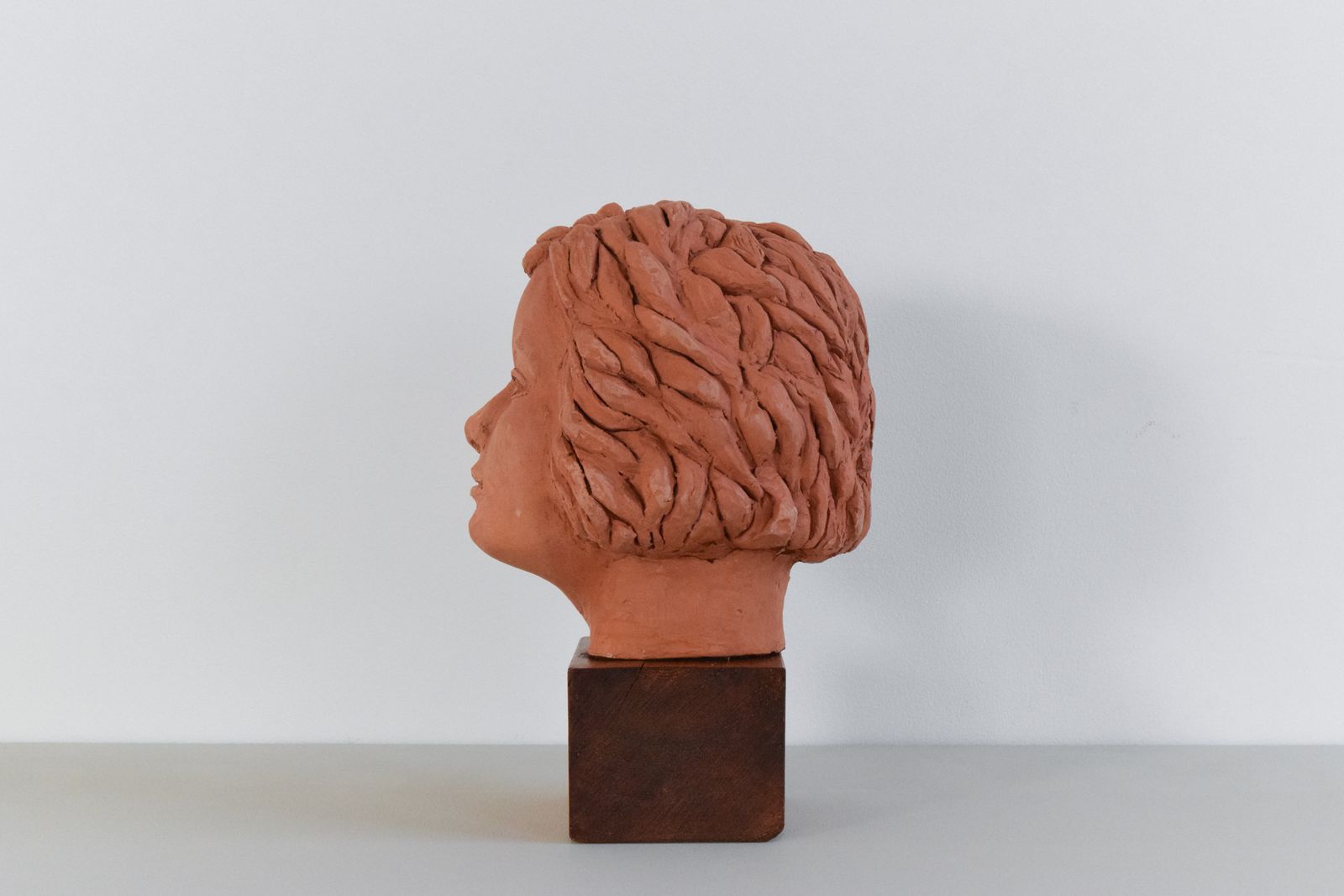 Mid 20th Century Original Terracotta Sculpture Bust Of A Female By Winifred Slater photo furniture
