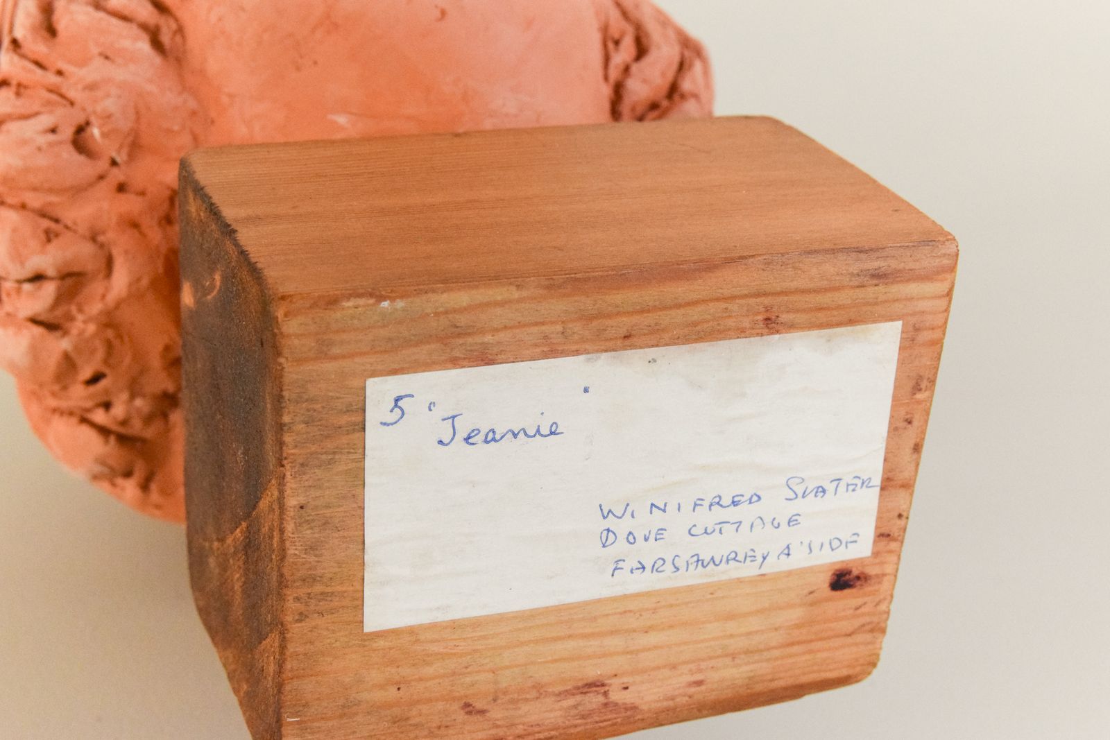 photo furniture Mid 20th Century Original Terracotta Sculpture Bust Of A Female By Winifred Slater