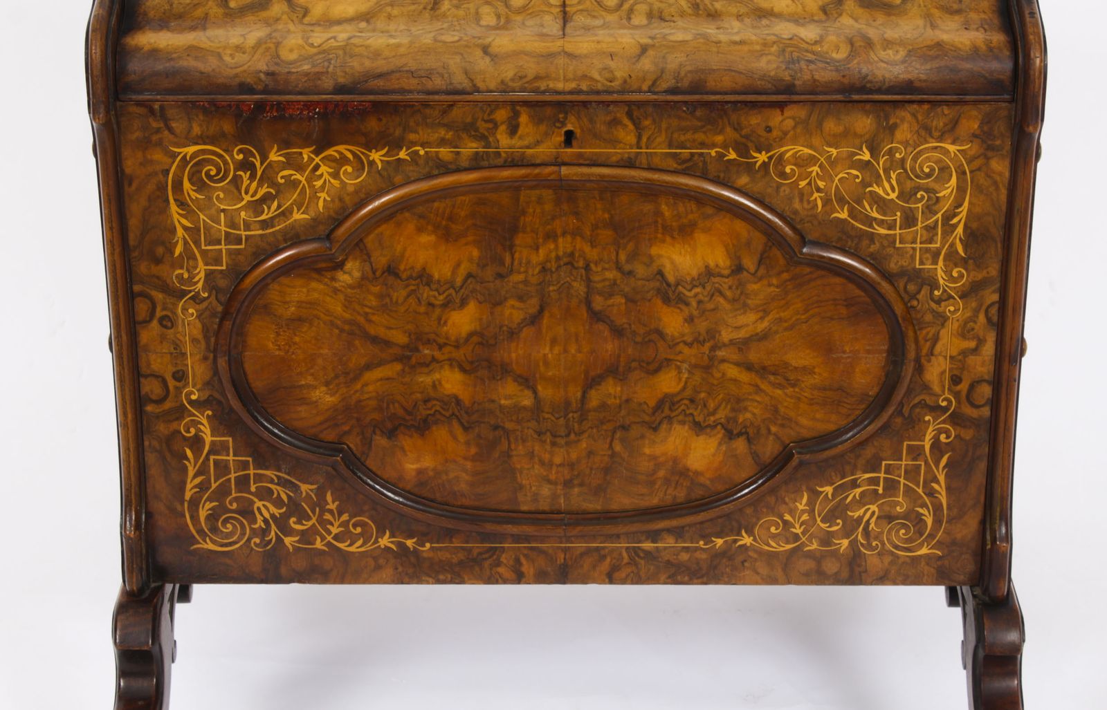 Victorian Burr Walnut & Inlaid Marquetry Canterbury Magazine Rack 19th C photo Home Decor
