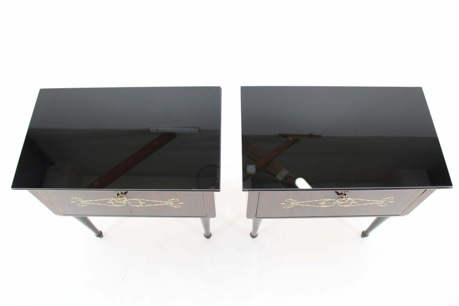 1960s Pair Of Italian Bedside Tables photo Furniture