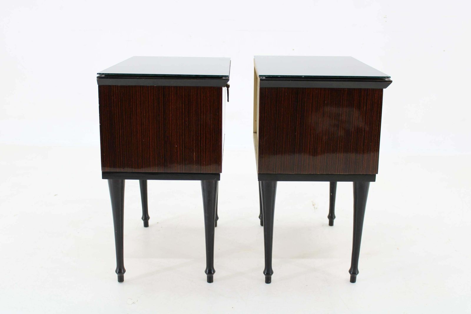 Furniture 1960s Pair Of Italian Bedside Tables photo