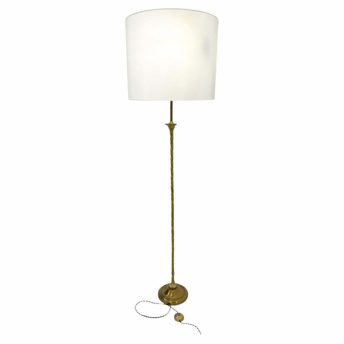 Mid Century Brass Floor Lamp By Maison Baguès, France, 1950s