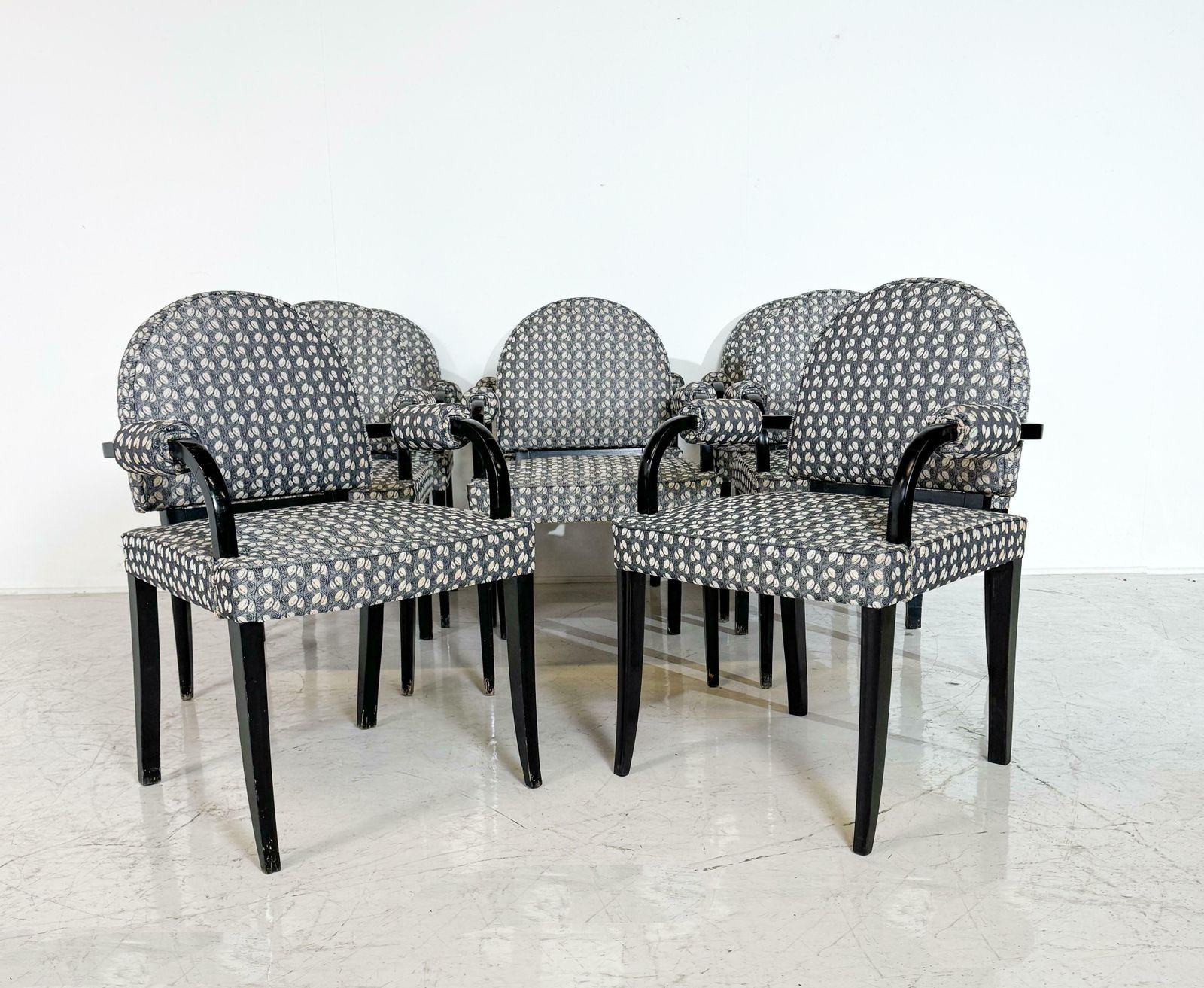 Set Of 8 Art Deco Armchairs, Early 20th Century photo furniture