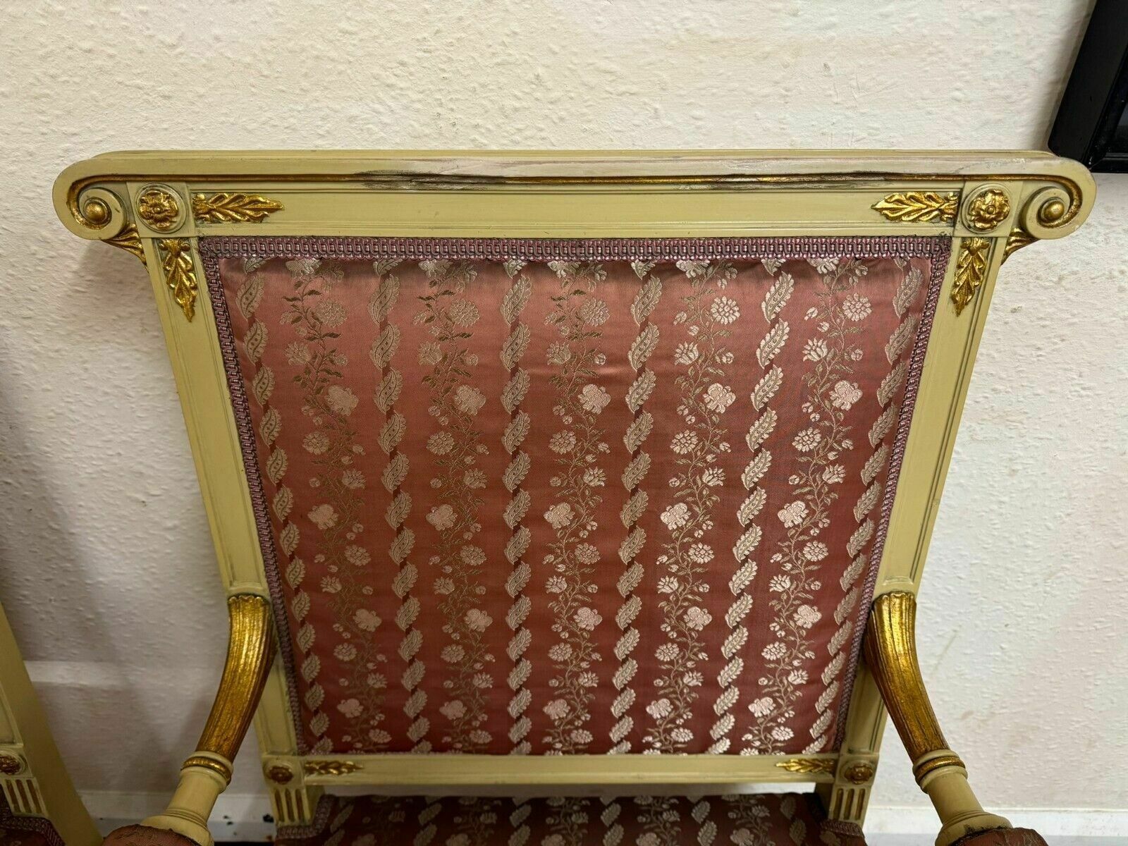Furniture Stunning Pair Of French Antique Upholstered Armchairs Circa 1880 photo