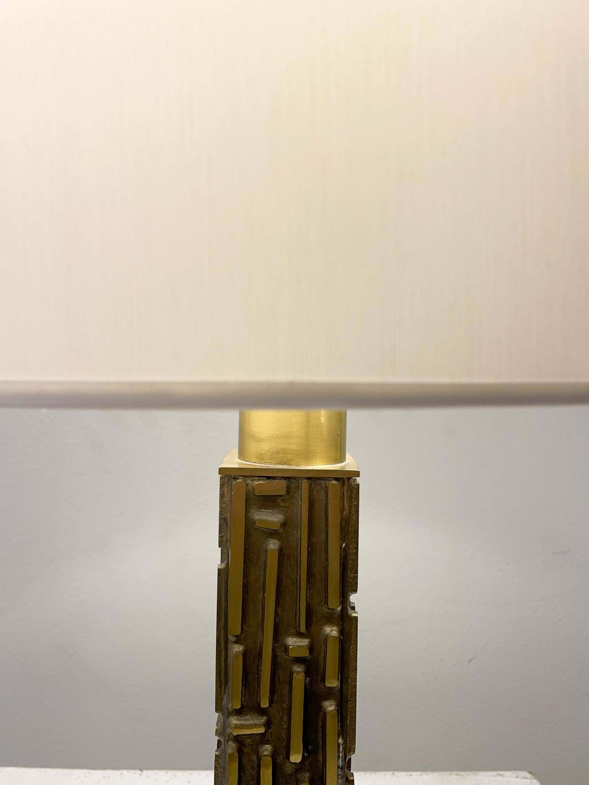Mid Century Brass And Bronze Table Lamp By Luciano Frigerio, Italy, 1970s photo 2718.0