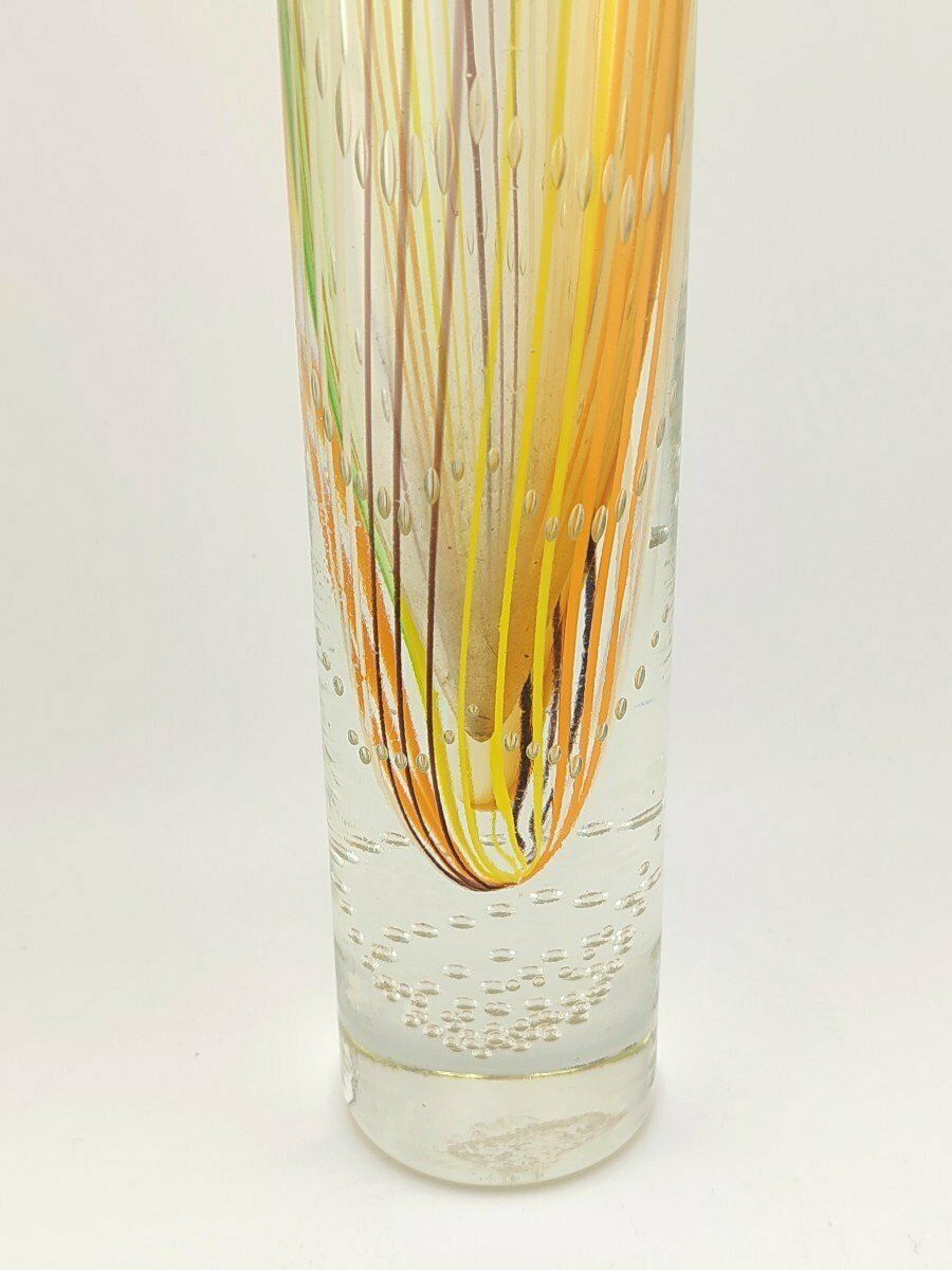 Vase soliflore en verre de Murano, années 1970 photo for sale