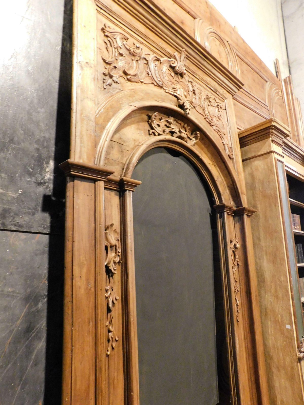 17425.0 Huge Amazing Richly Carved Wooden Portal Frame, Italy photo