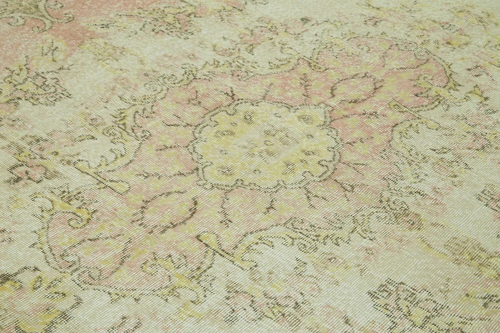 Handmade Anatolian Beige Turkish Vintage Area Rug  201 Cm X 331 Cm photo 1172.0