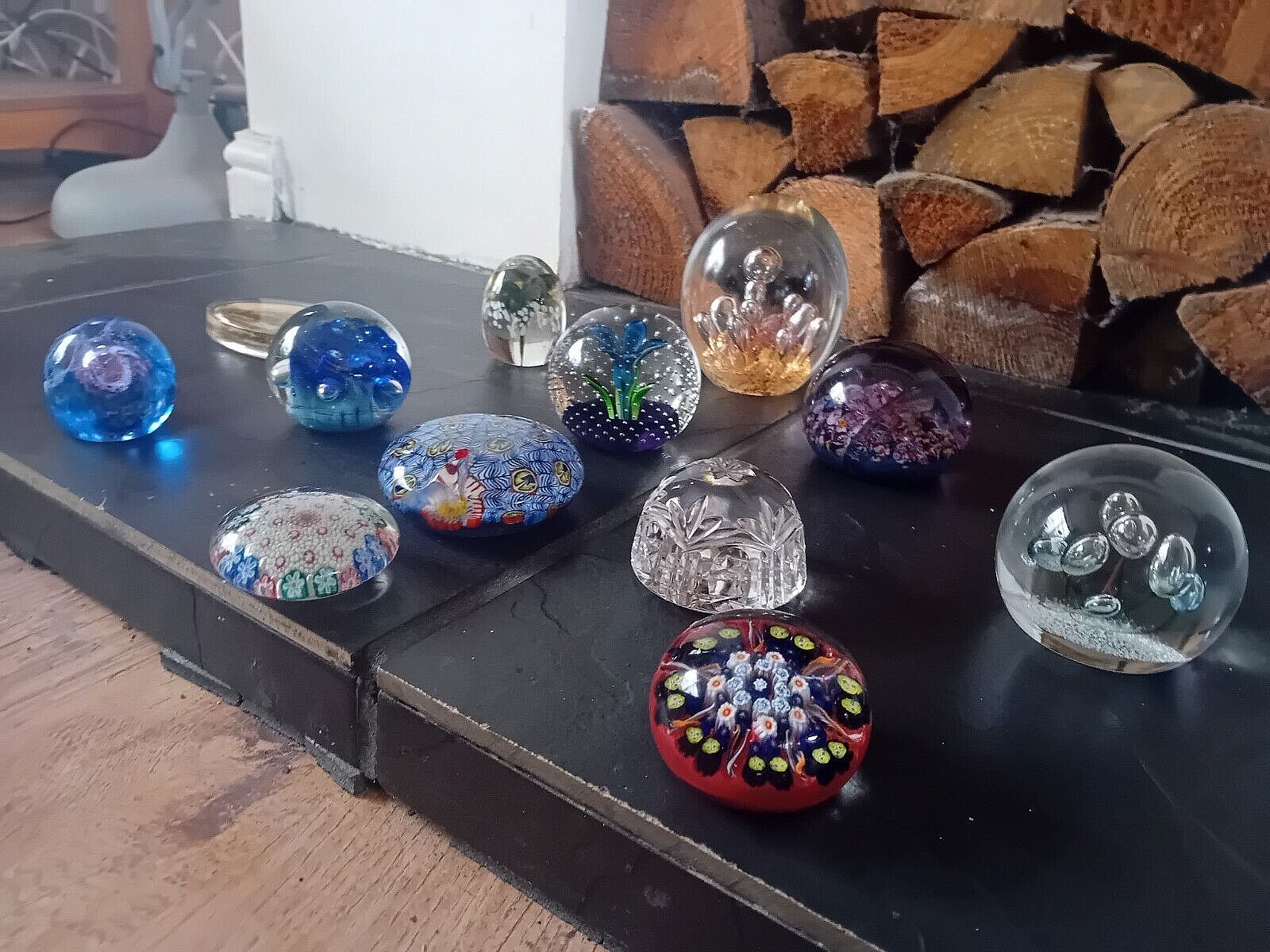 Home Decor Mid Century Collection Of Italian Millefiori, Murano And Caithness Paperweights photo