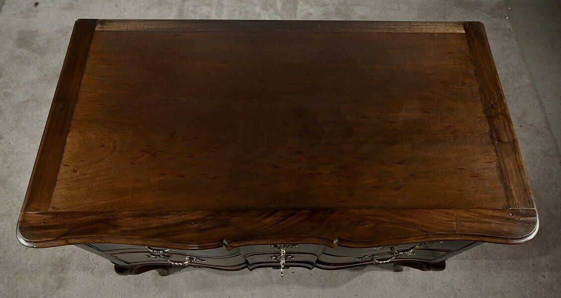 Sauteuse Commode In Amaranth And Mahogany, Louis XV – 18th Century photo 6397.296774259999