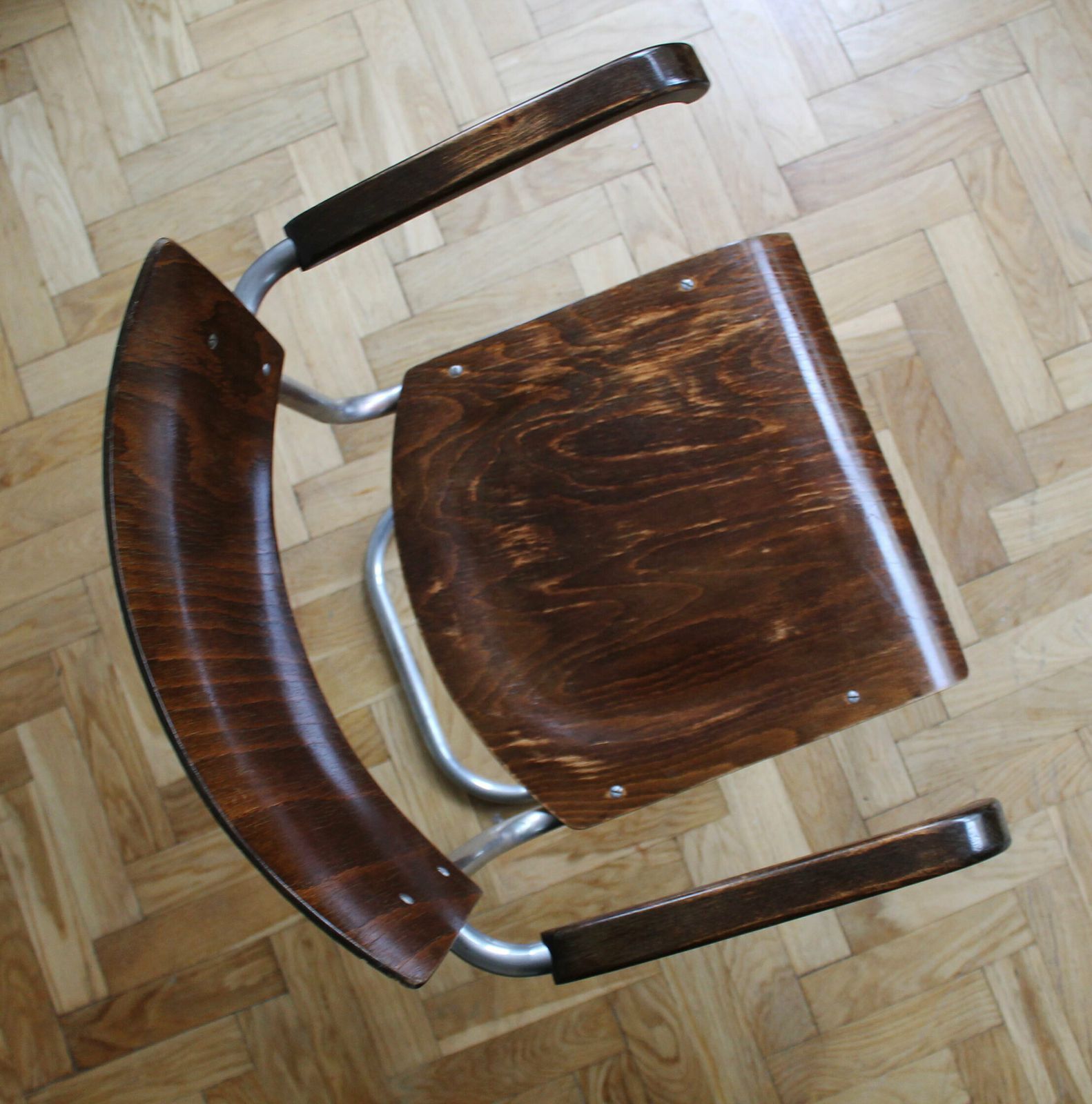 390.0 Modernist Cantilever Armchair By Anton Lorenz photo