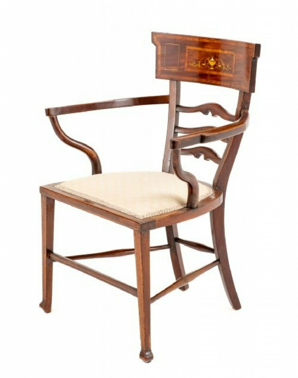 Sheraton Arm Chair Revival 1890 Mahogany