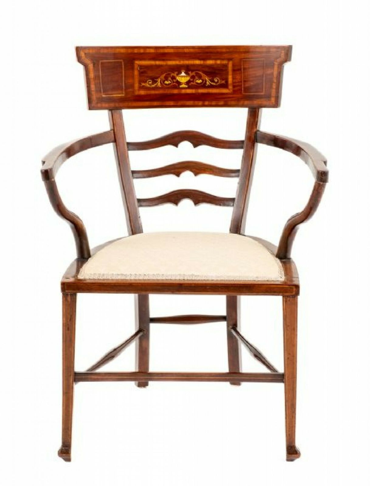 Sheraton Arm Chair Revival 1890 Mahogany photo furniture
