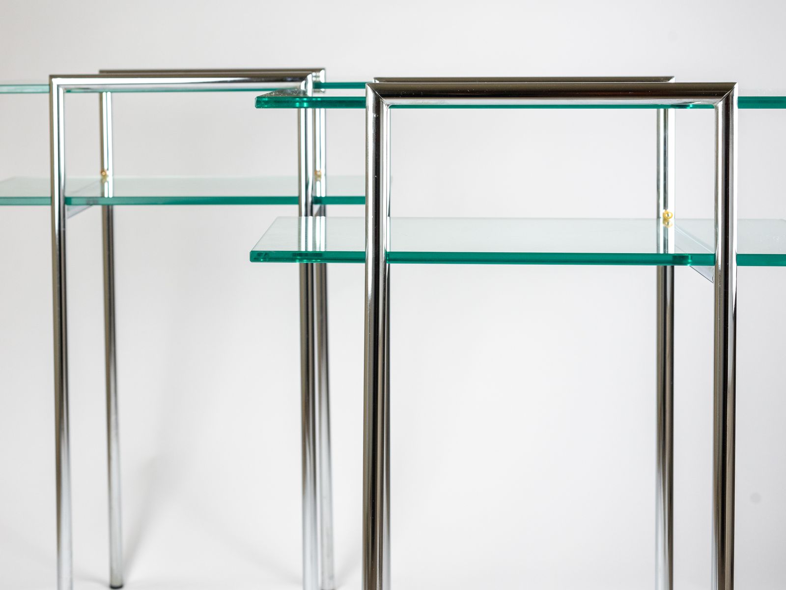 Pair Of Vienna Side Tables By Rodney Kinsman photo vintage