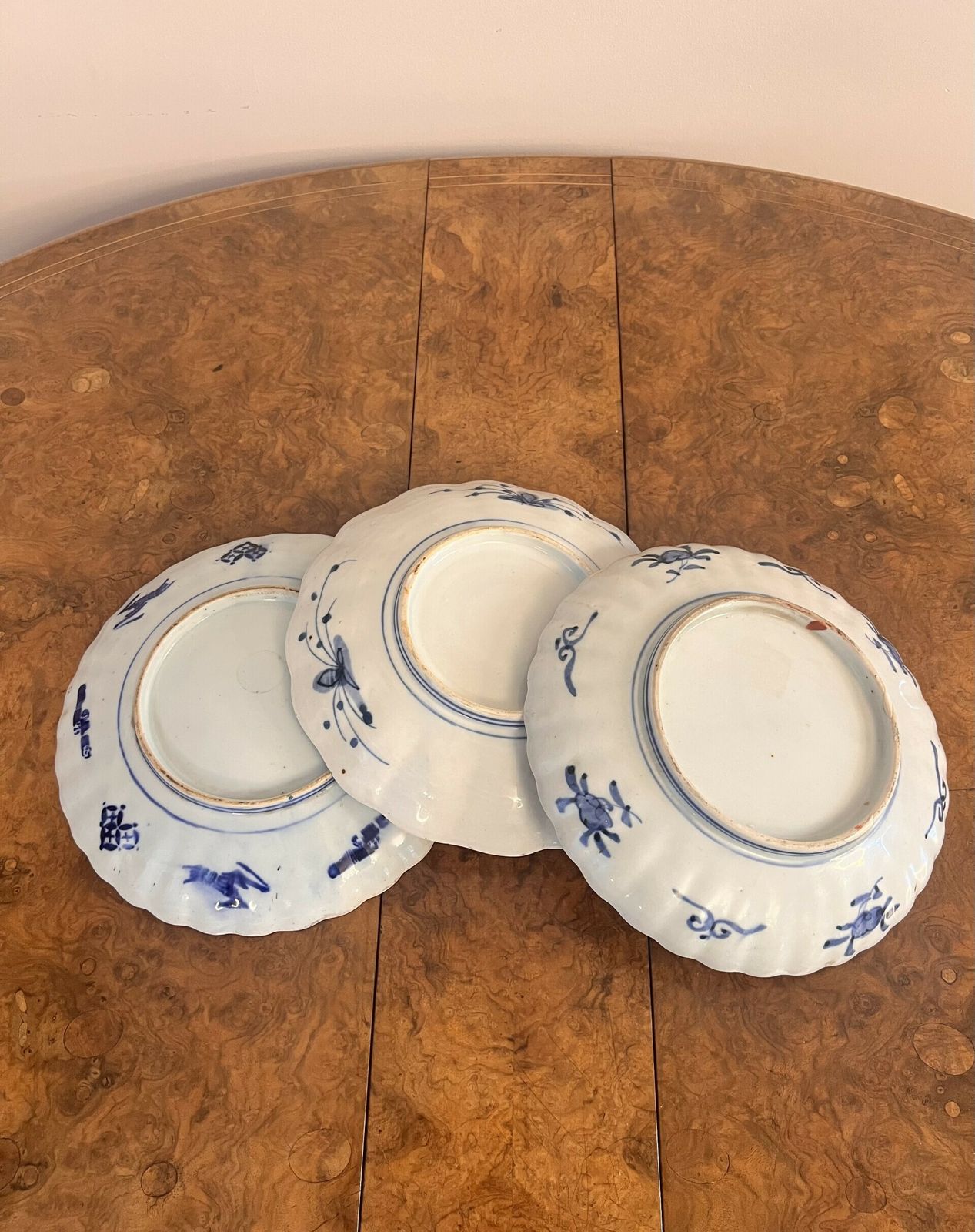 Quality Collection Of Five Antique Japanese Imari Plates photo furniture