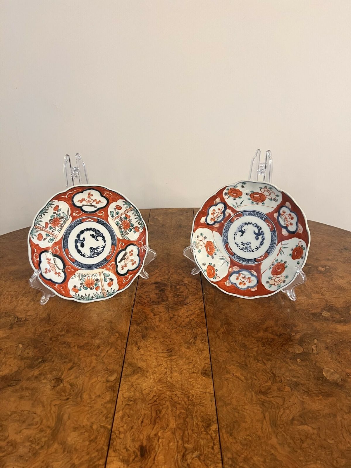 Quality Collection Of Five Antique Japanese Imari Plates photo Home Decor