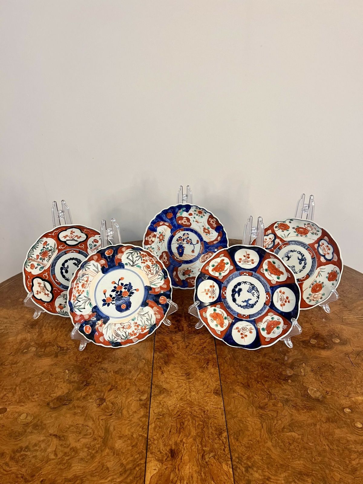 Quality Collection Of Five Antique Japanese Imari Plates