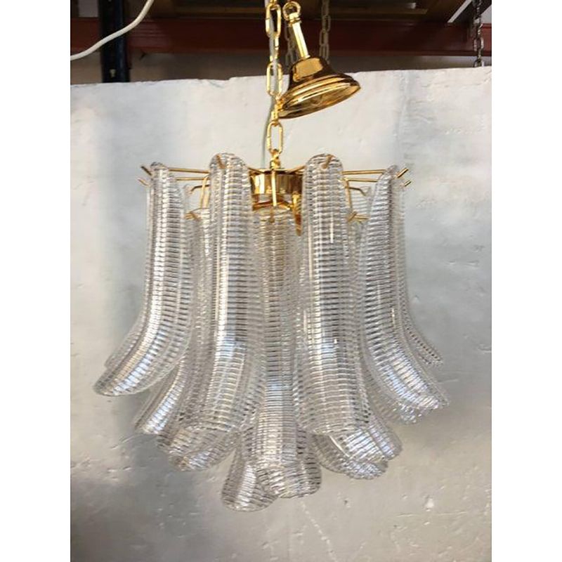 Italian Contemporary Mazzega Style Murano Glass "Selle" Sputnik Chandelier photo vintage