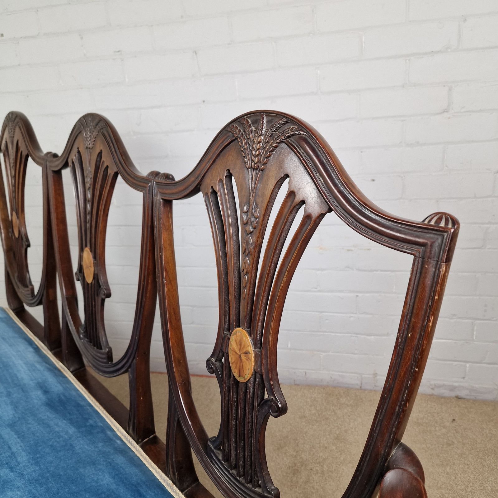 photo buy Original Victorian Sheraton Style Three Seat Sofa / Settee