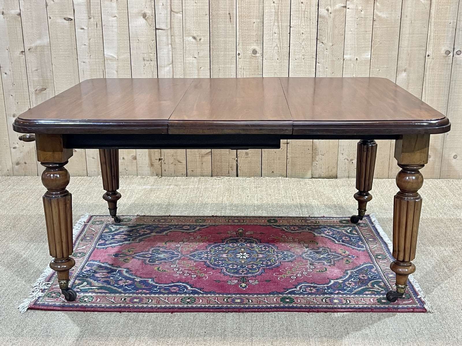 Victorian Mahogany Crank Table From The 19th Century With 1 Extension photo Furniture