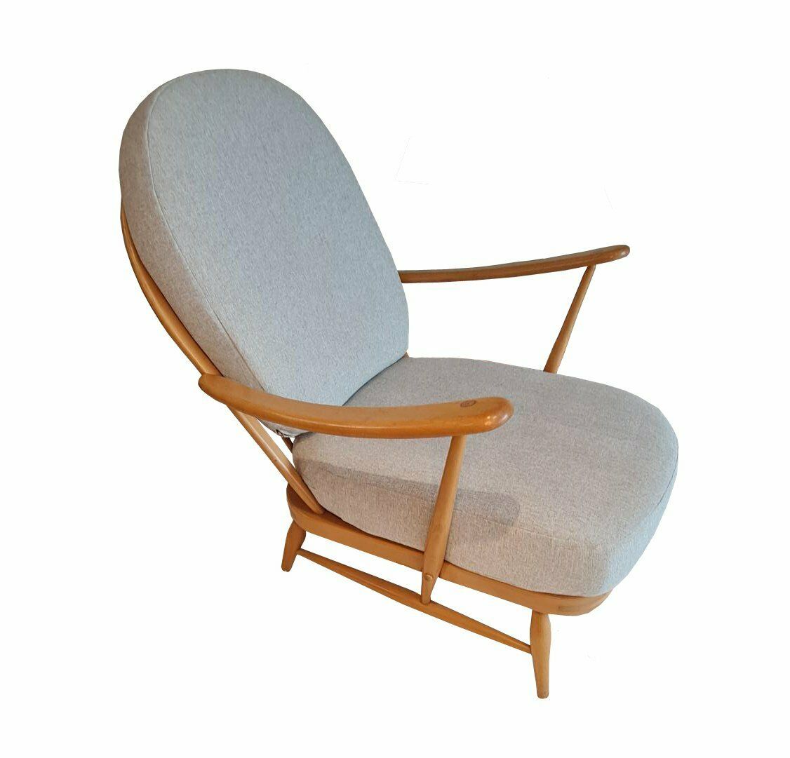 Midcentury Ercol Armchair Model 203 Newly Upholstered