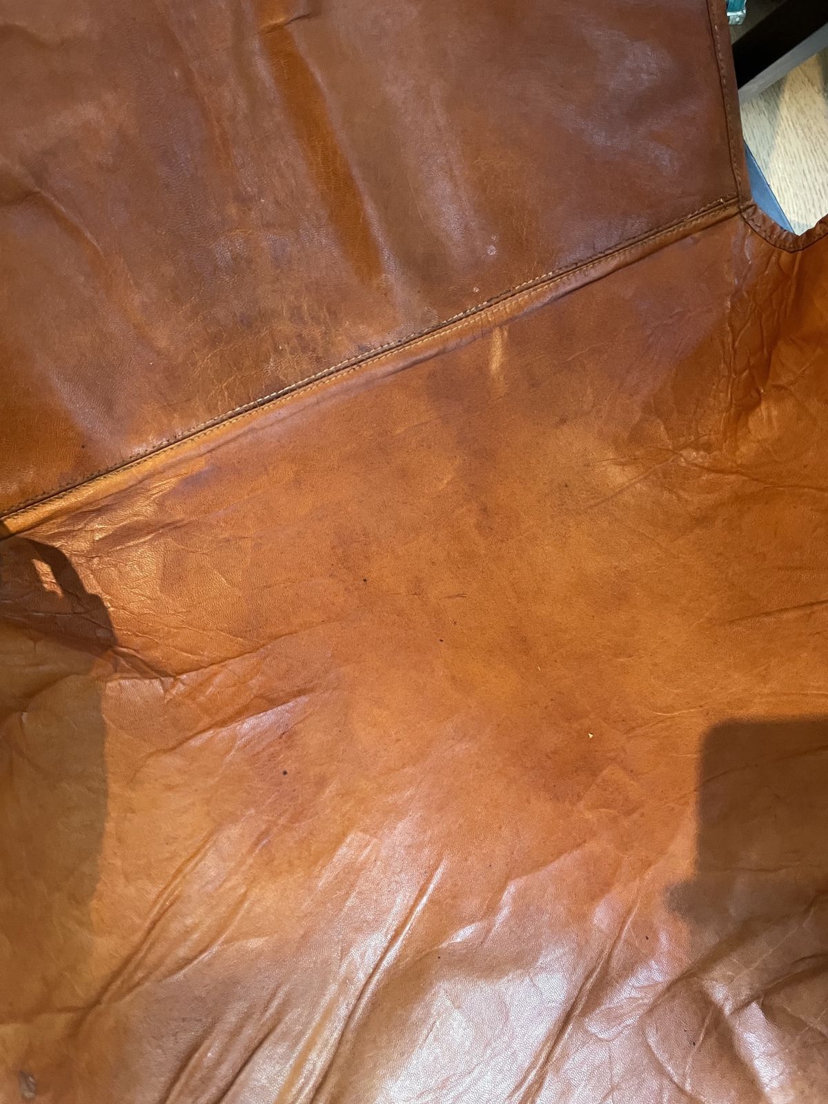Mid Century Style Pair Of Iron & Leather Lounge Chairs photo buy