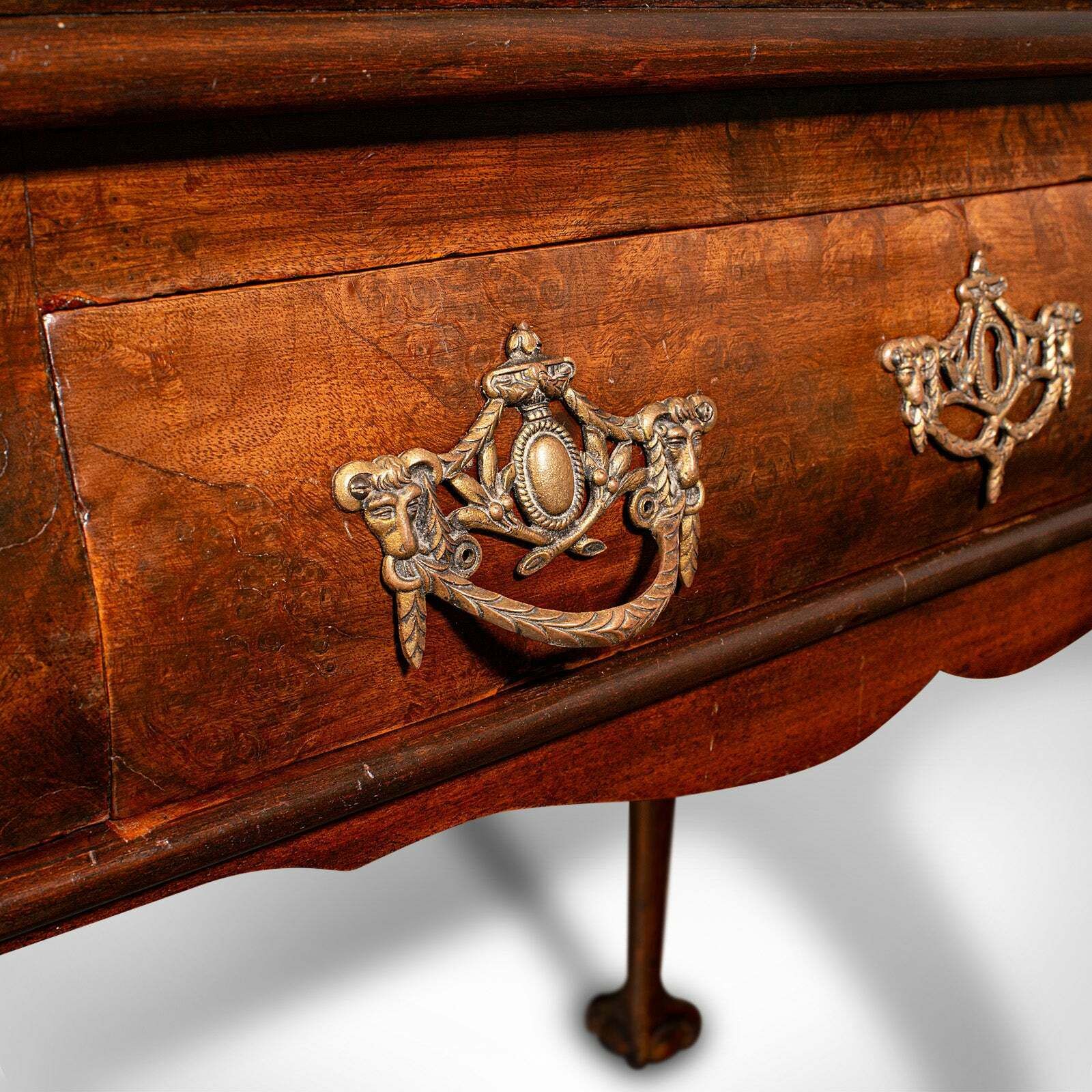 photo furniture Antique Silver Display Table, English, Walnut, Georgian Revival, Late Victorian