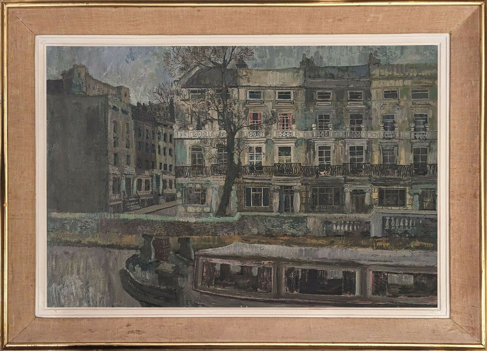 Modern British School (1880 1970) 'The Canal At Maida Vale'