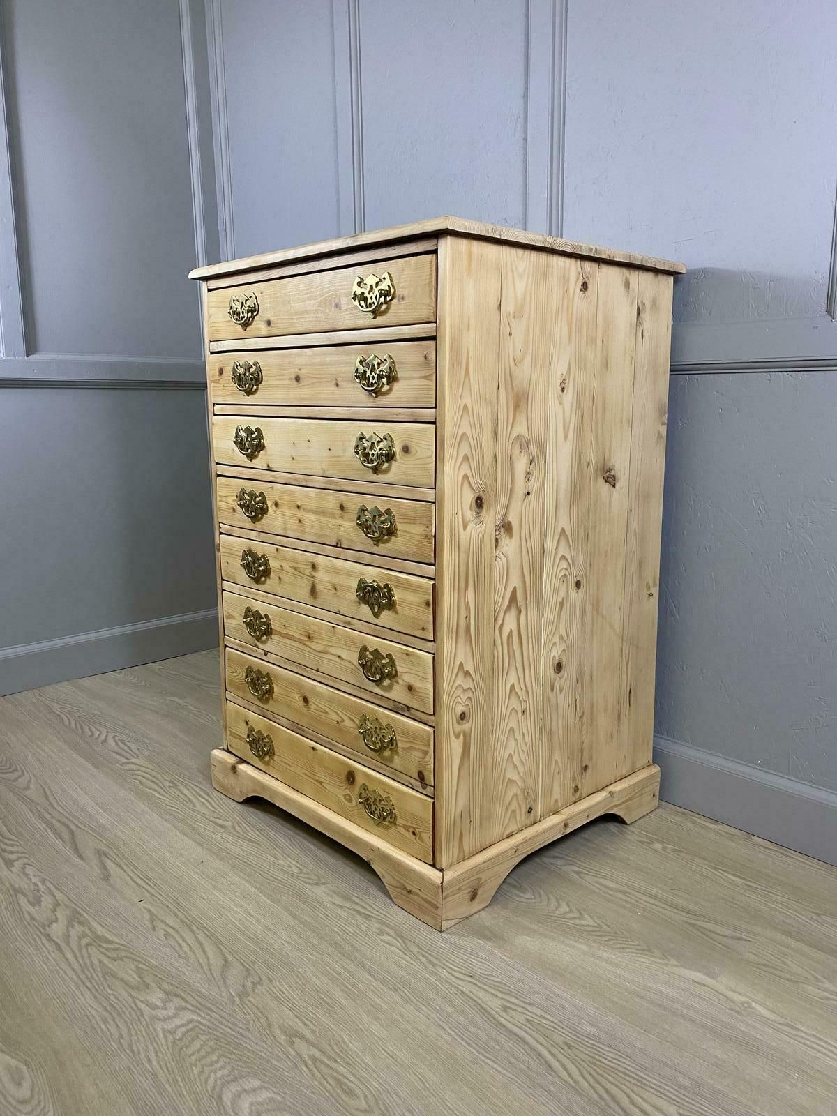 Pine Chest Of Drawers, 1970s, Vintage