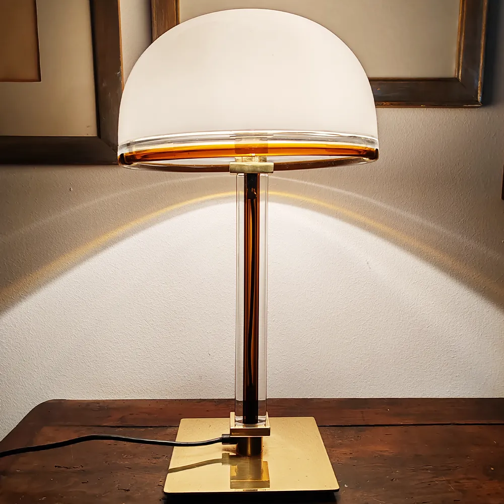 Astonishing Belboi Table Lamp By Venini In Murano Hand Blown Glass   1994