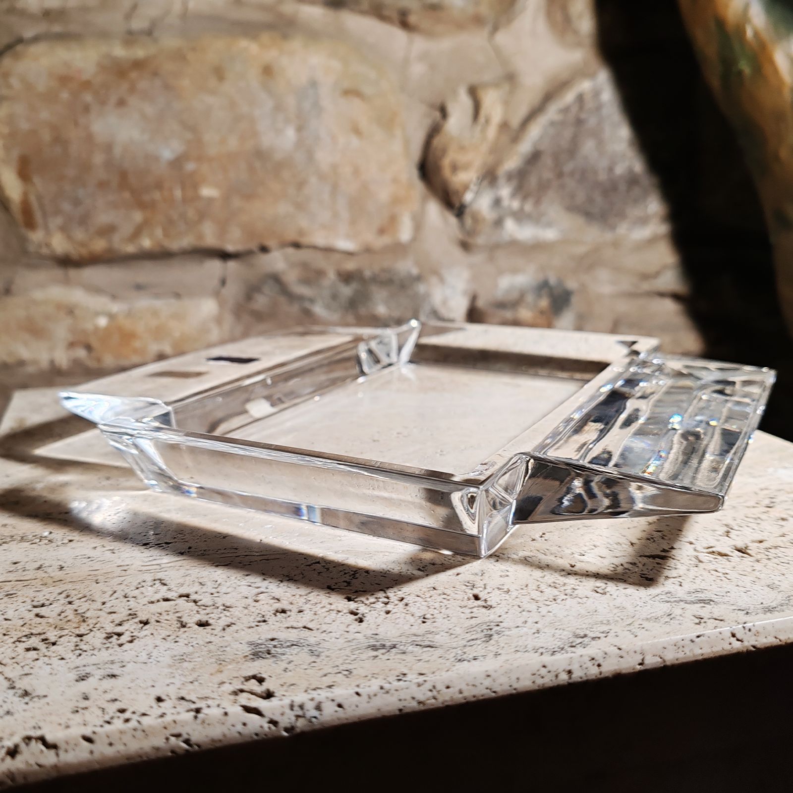 Ashtray Or Catch All In Crystal By Laura Griziotti For Arnolfo Di Cambio   1970s photo 325.0