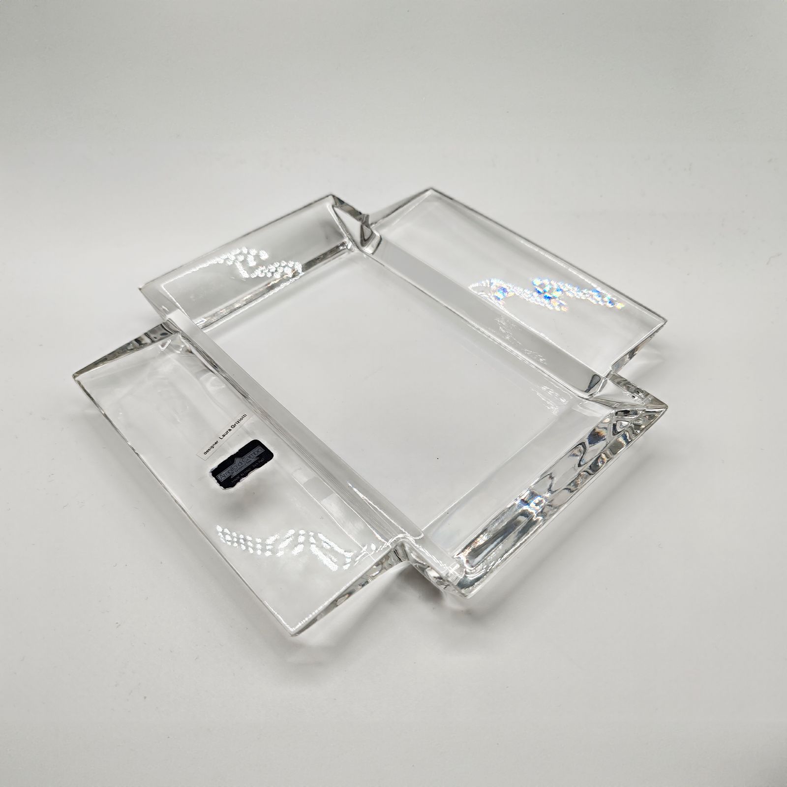 Ashtray Or Catch All In Crystal By Laura Griziotti For Arnolfo Di Cambio   1970s photo buy