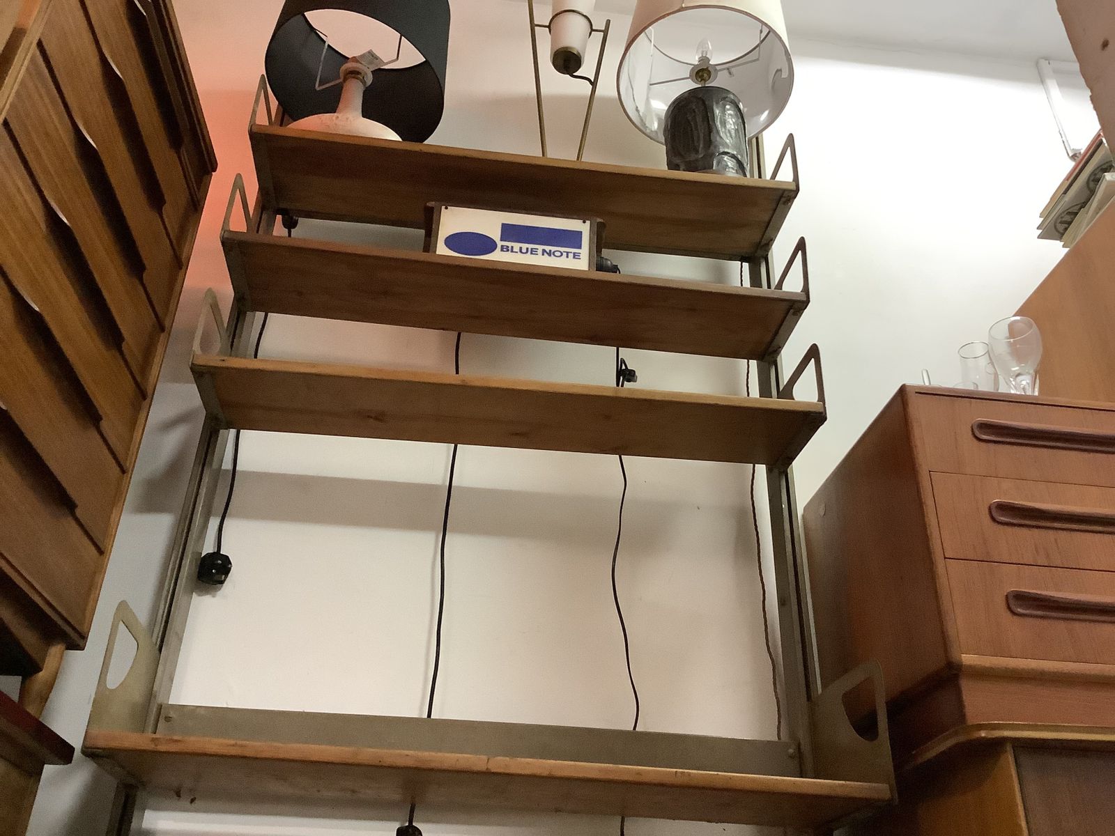 1950  French Industrial Adjustable Shelving photo for sale