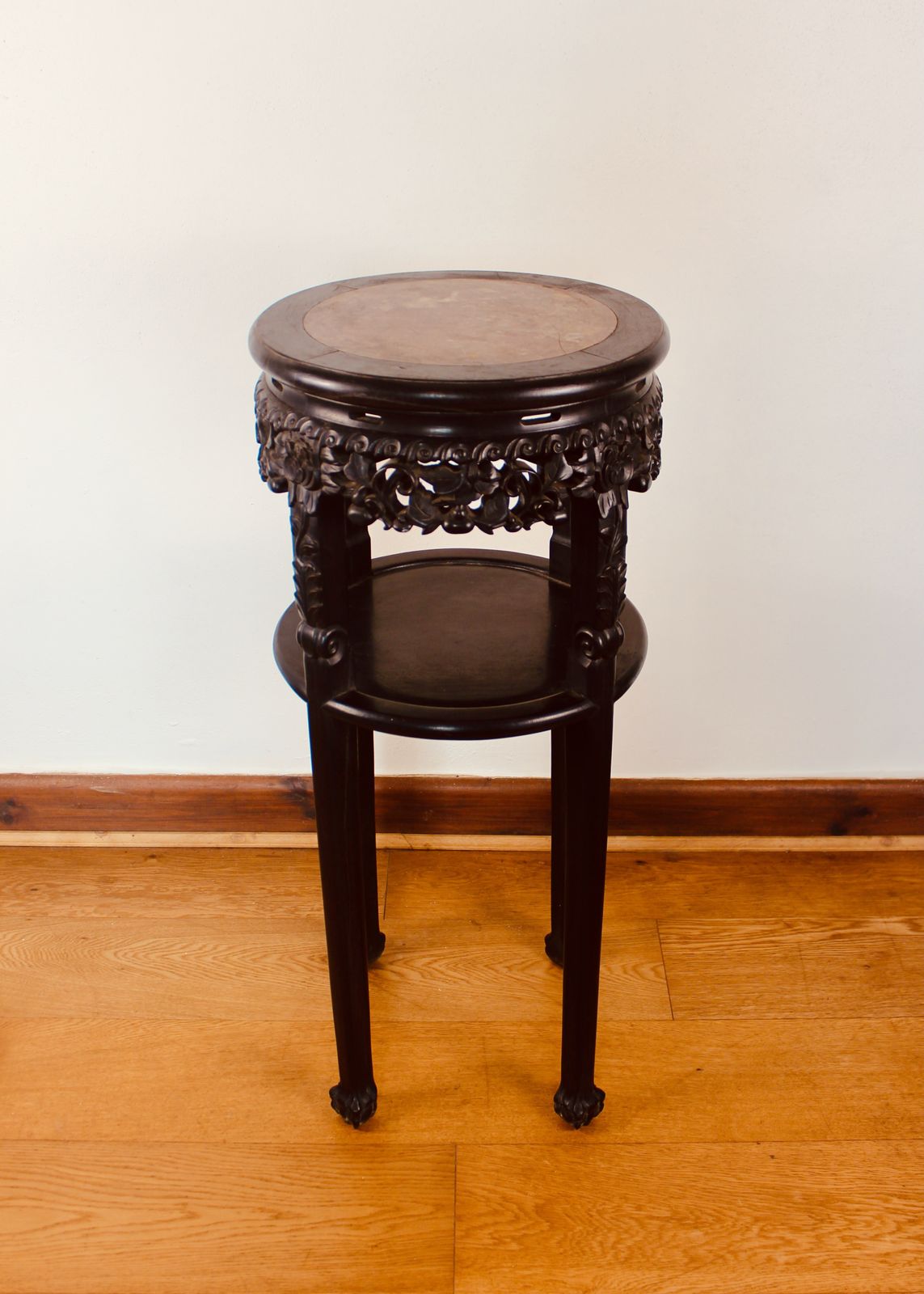 Chinese Hardwood Jardiniere Stand