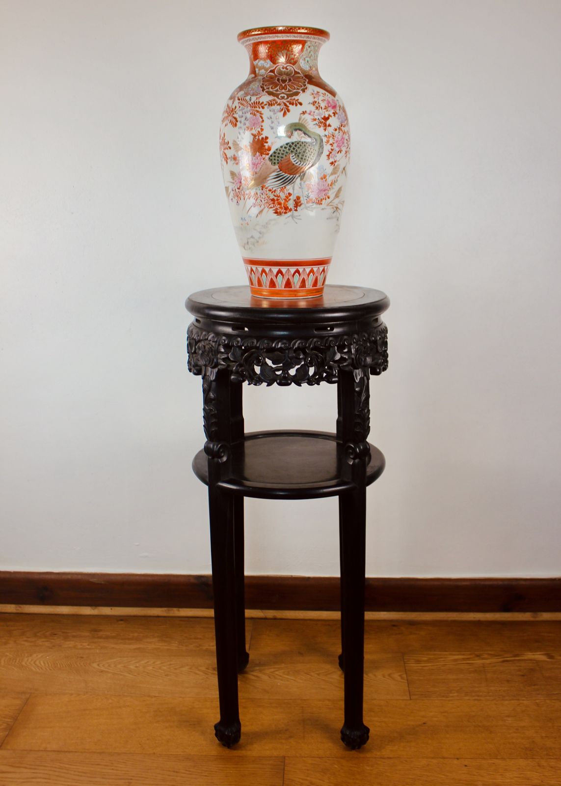 Chinese Hardwood Jardiniere Stand photo furniture