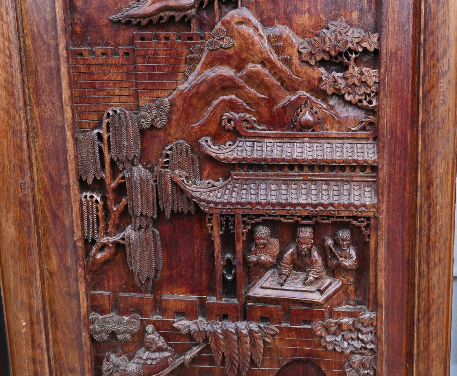 Set Chinese Carved Panels Screen Room Divider 1880 photo 2250.0