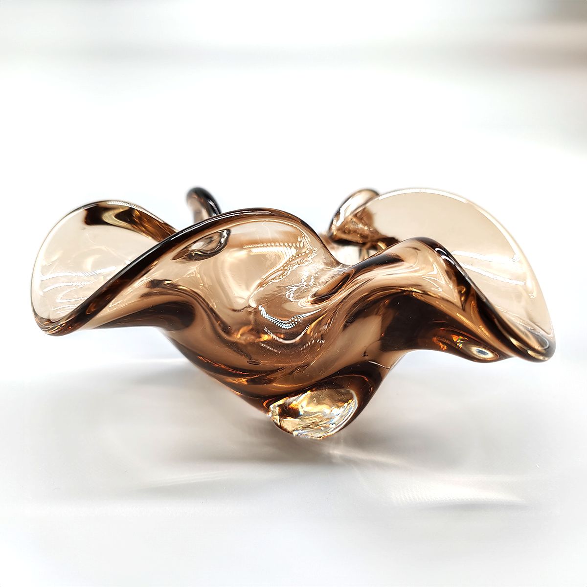 Vintage Ashtray   Catch All In Murano Glass By Flavio Poli   1960s