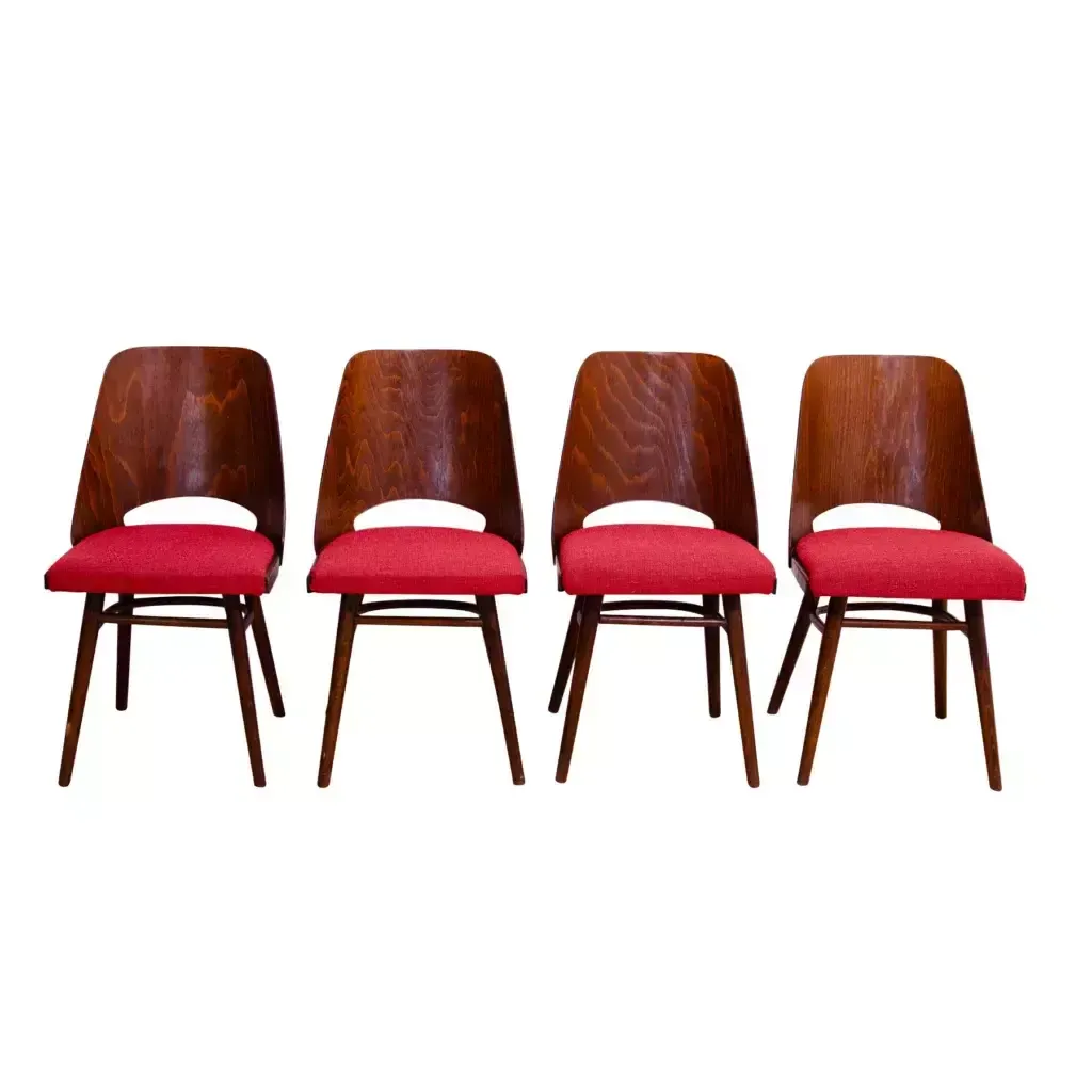 Mid Century Dining Chairs By Radomír Hofman, 1960´S, Set Of 4