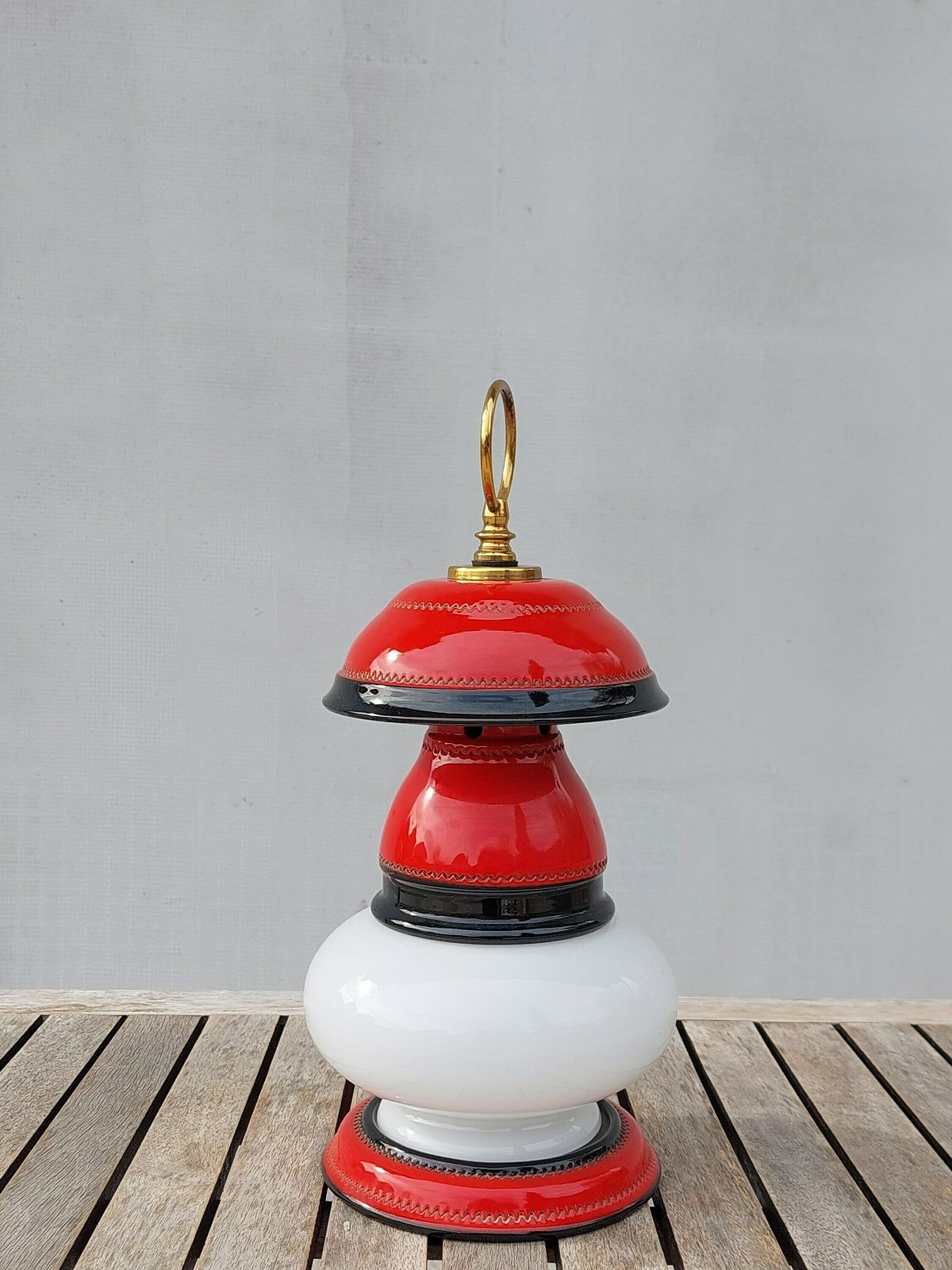 Retro Table Lamp / Space Age Table Lamp / Pop Art Table Lamp /Mid Century Table Lamp / Retro Glass Table Lamp / Ex Yogoslavia / 70's photo for sale