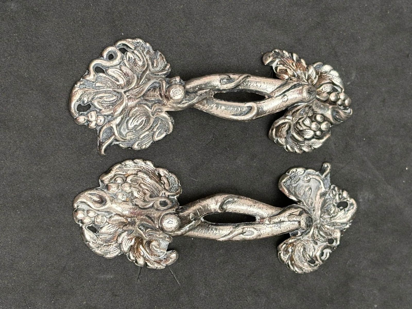 photo for sale Knife Rests For Table Cutlery Holders Antique French Silver Plated Metal Dinner Table Holiday Elegant Set Of 2 Gift For Couple