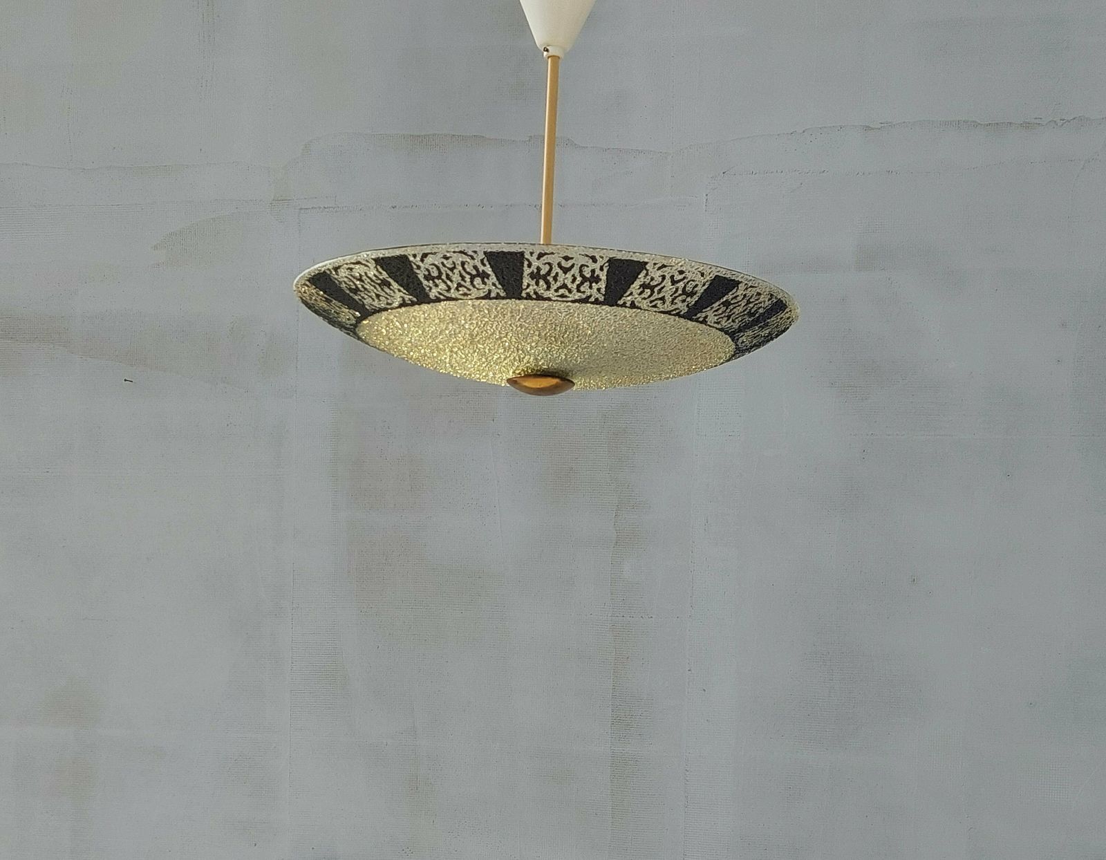 Vintage Pendant Lamp / Vintage Chandelier / Mcm Italian Chandelier/ Mid Century Italian Ceiling Lamp / Italian Chandelier / Space Age/ 60's photo 363.0