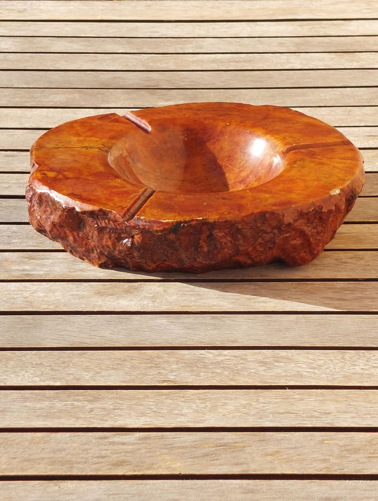 Vintage Alabaster Ashtray / Xxl Alabaster Ashtray / Unique Ashtray /Made In Italy / Mcm Ashtray /70's