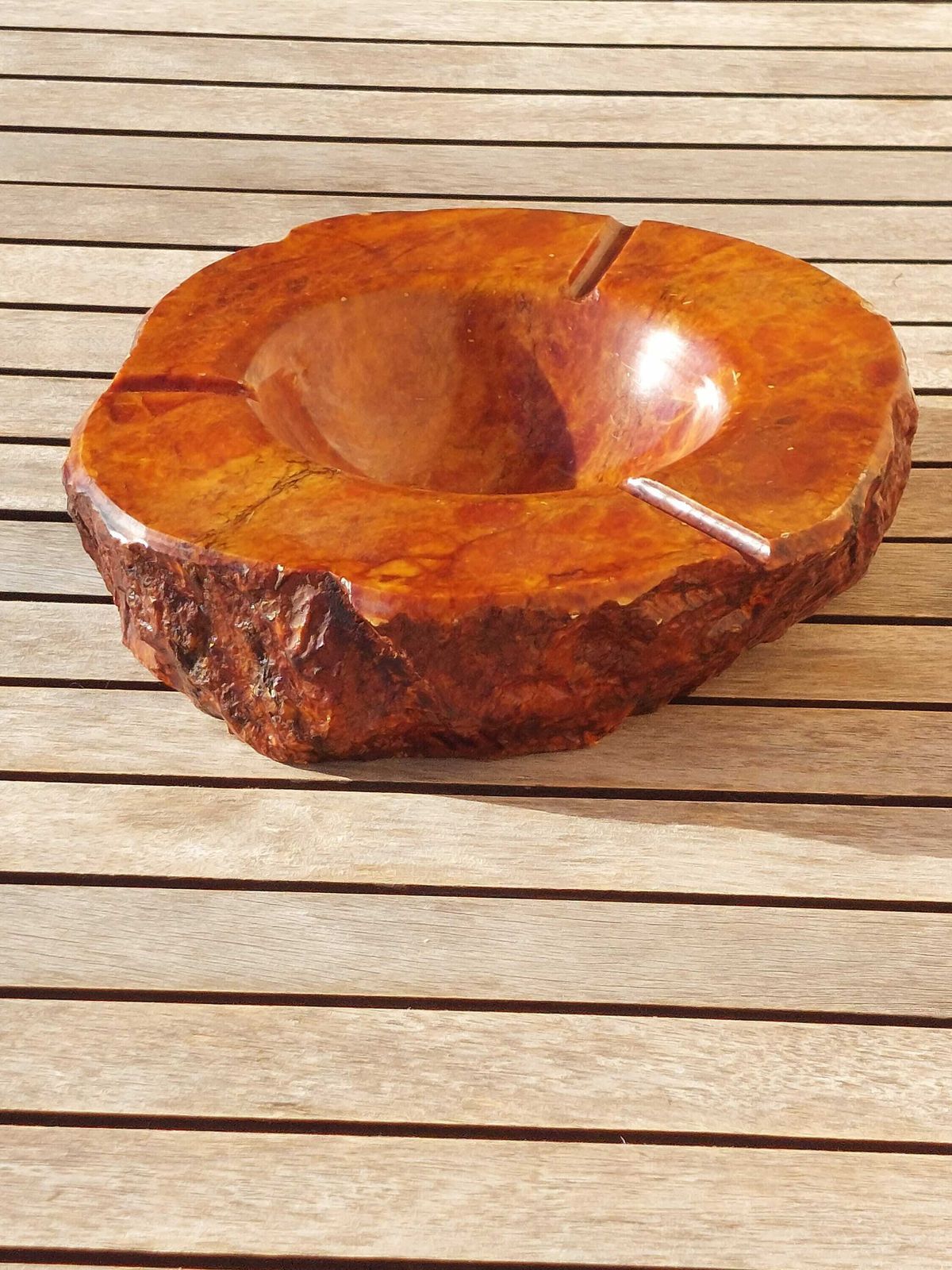 Vintage Alabaster Ashtray / Xxl Alabaster Ashtray / Unique Ashtray /Made In Italy / Mcm Ashtray /70's photo for sale