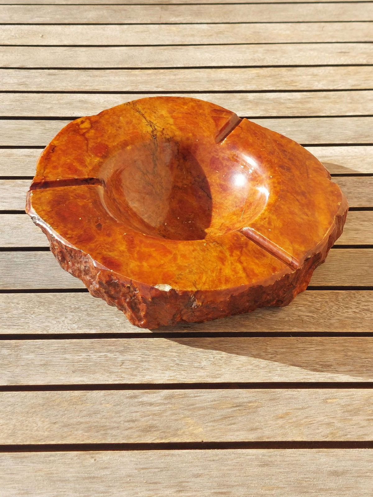 Vintage Alabaster Ashtray / Xxl Alabaster Ashtray / Unique Ashtray /Made In Italy / Mcm Ashtray /70's photo vintage