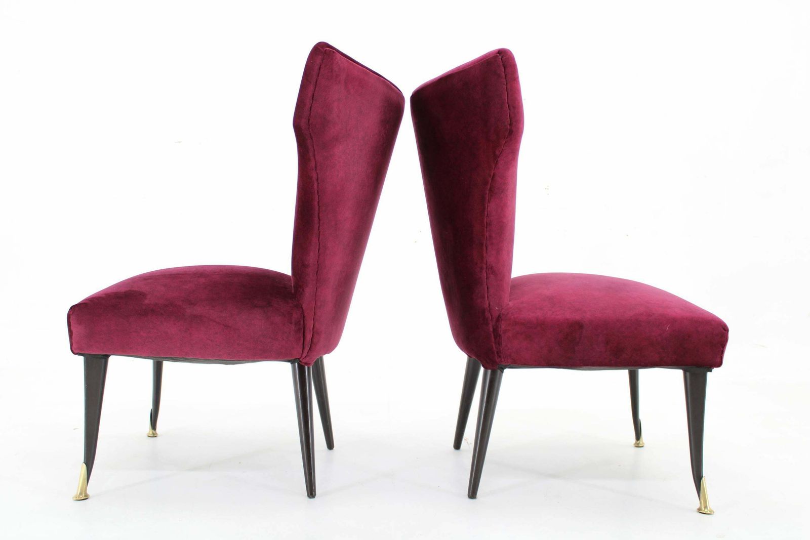 1950s Pair Of Italian Chairs, Restored photo 523.0
