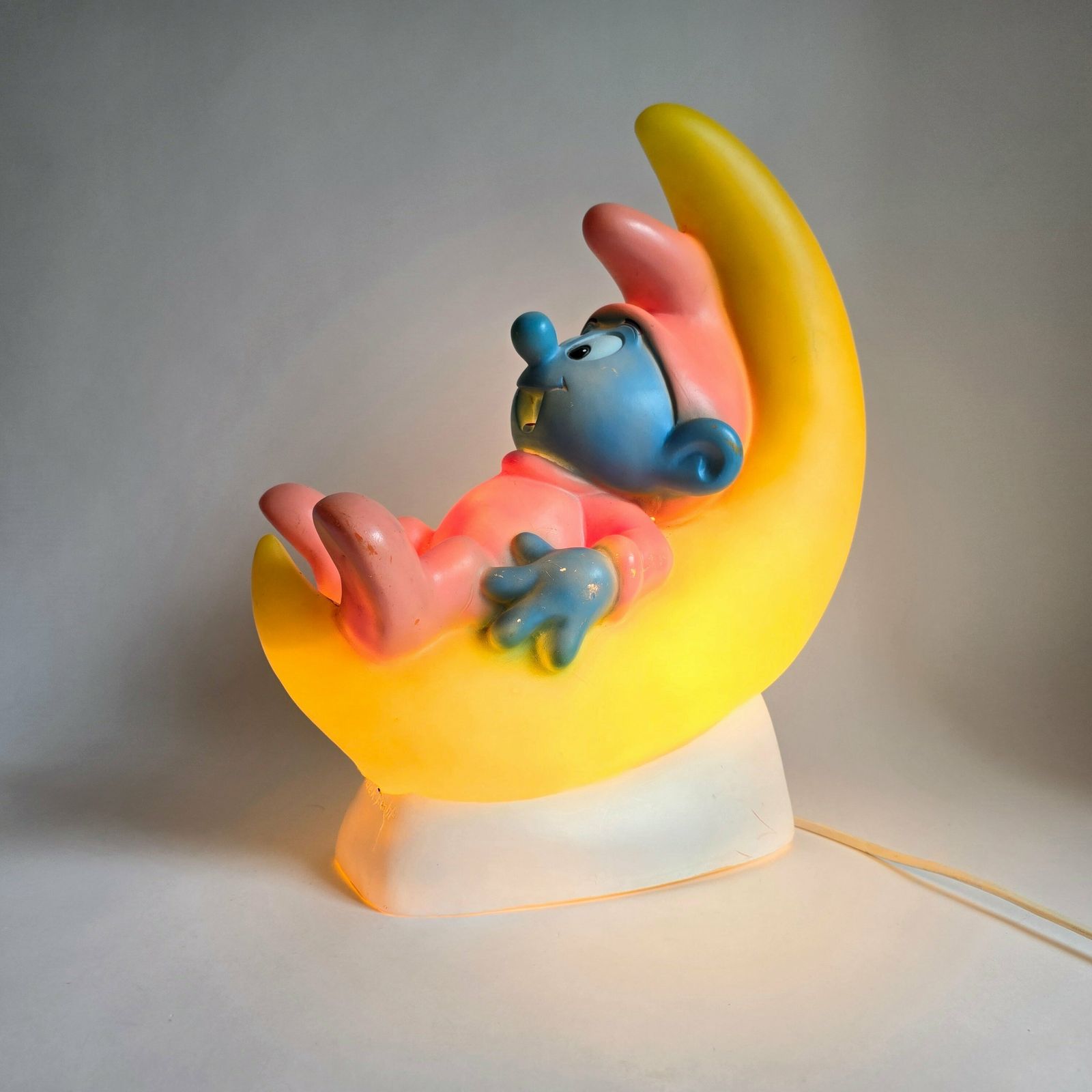 Vintage Rare Pop Art Lamp Smurf Baby Lovely Accent Table Lamp photo furniture