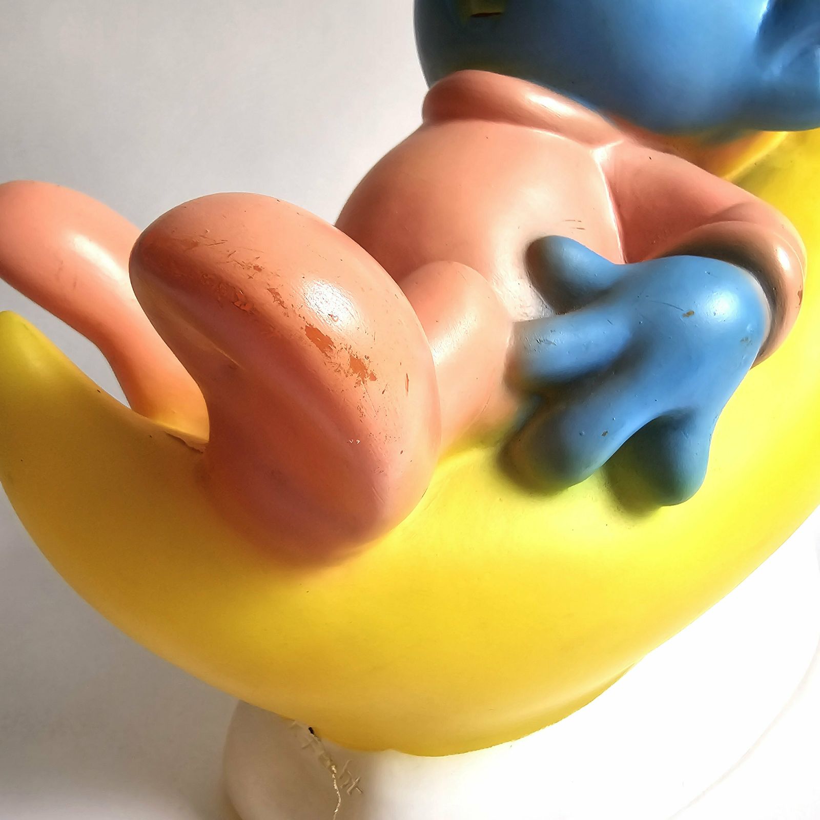 Vintage Rare Pop Art Lamp Smurf Baby Lovely Accent Table Lamp photo vintage