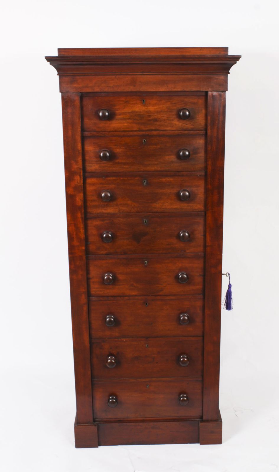 Antique George IV Mahogany  Wellington Chest  C1830 19th Century photo furniture