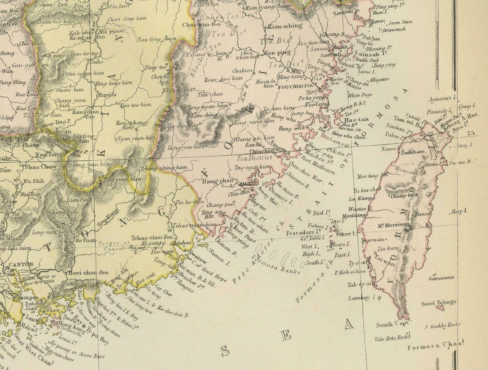 Antique 19th Century Map Of China By Blackie & Son, 1882 photo Art